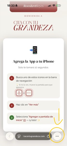 Paso 1: Toca el menú •••